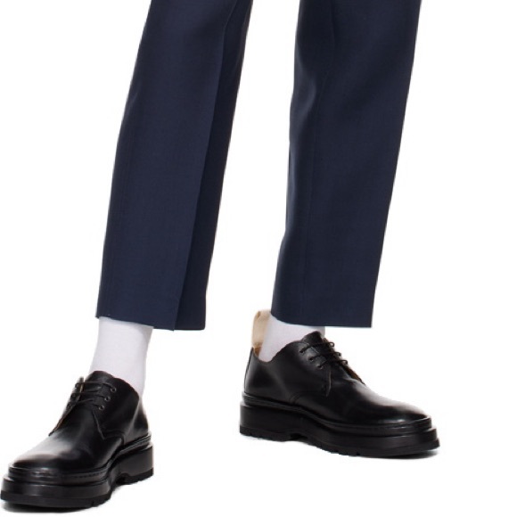 Jacquemus Black Leather Derby